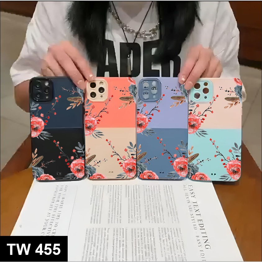 CASE MOTIF TWO TONE FOR VIVO Y35 2022 Y50 Y30 Y51 2022 Y51A Y53S CASE NEW MOTIF - BD