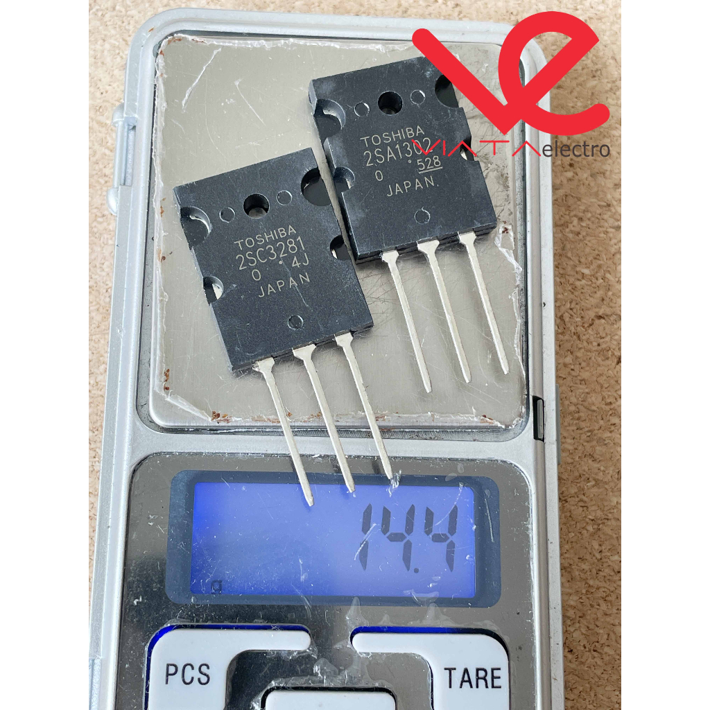 TRANSISTOR A1302 C3281 MURAH (1SET) TOSHIBA 2SA1302 2SC3281 A 1302 C 3281