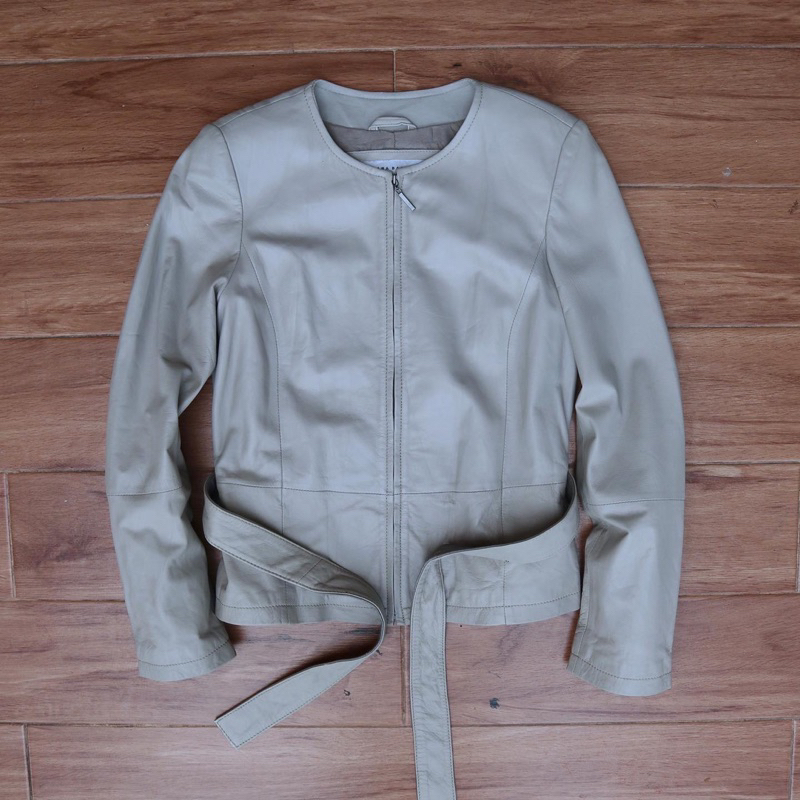Zara Jaket kulit asli cewek wanita outer pl bekas preloved second