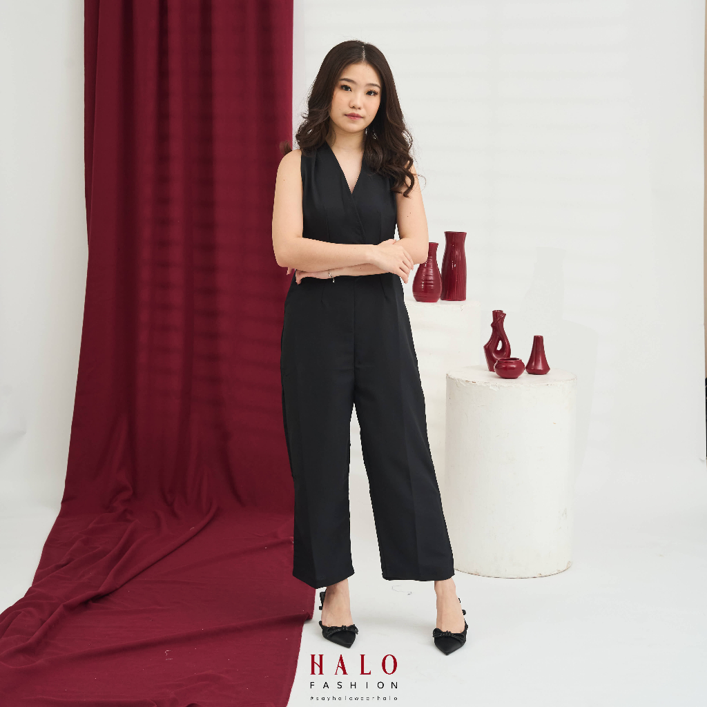 [HaloFashion] Joanne Sexy Jumpsuit Overall Basic Jumpsuit Korean Fashion