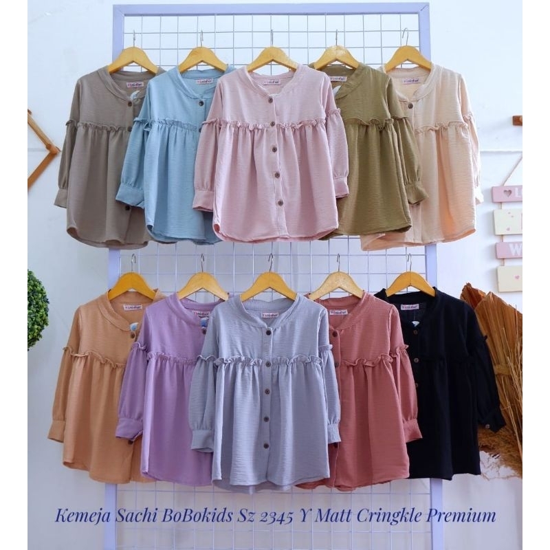 ATASAN TUNIK BAHAN CRINKLE