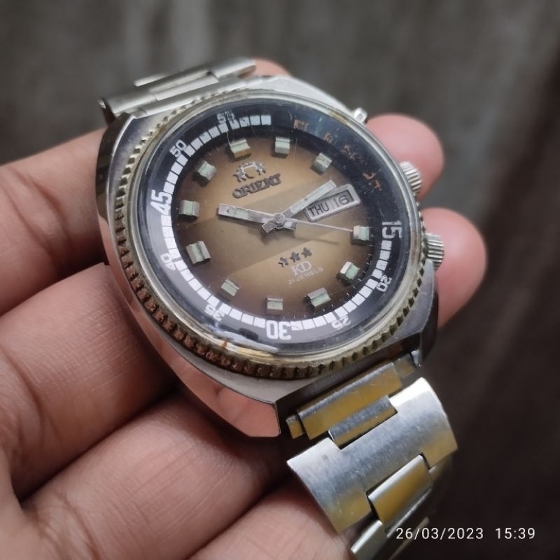 jam tangan vintage Orient King Diver otomatis