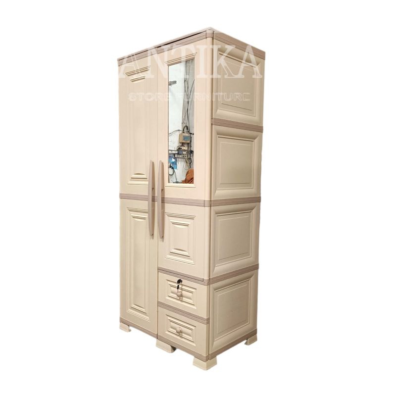 Lemari plastik OTC 2PL modern