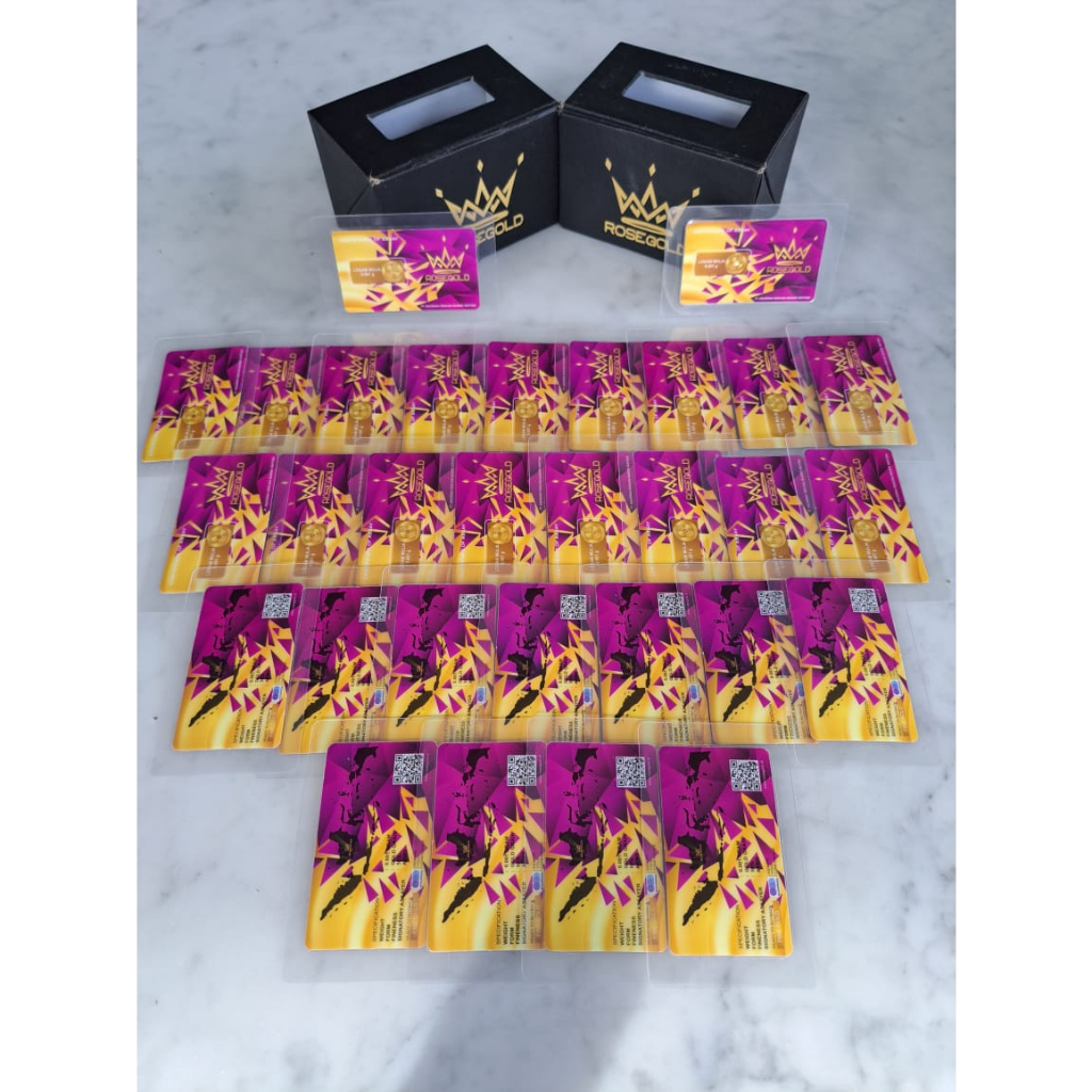 BABY GOLD / ROSE GOLD / RICH GOLD Emas Mini Logam Mulia 0.0005 gr / 0.001gr / 0.002gr / 0.005gr