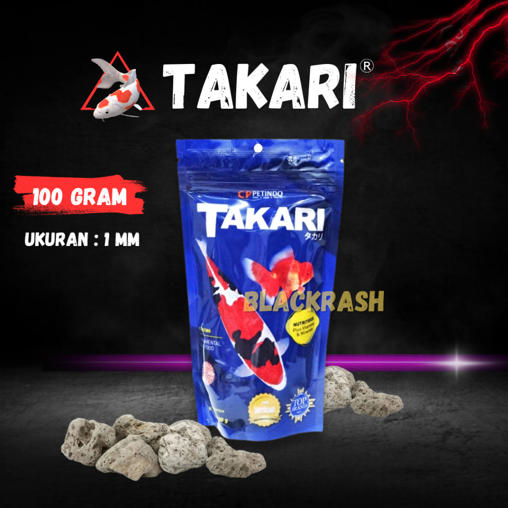 Pakan Pelet Ikan Koi Takari 100 Gram