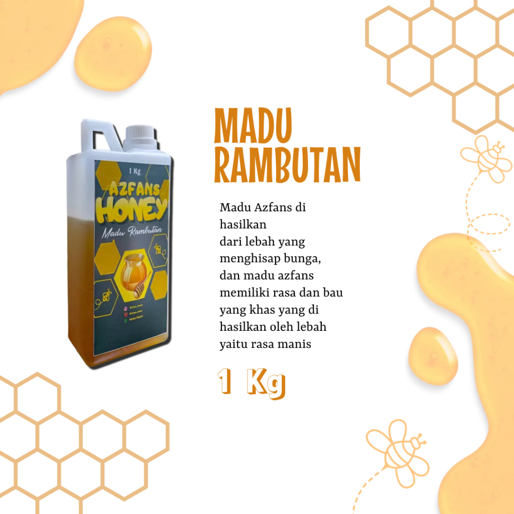 

MADU RAMBUTAN MURNI ASLI AZFANS BEST SELLER TERMURAH 1 KG