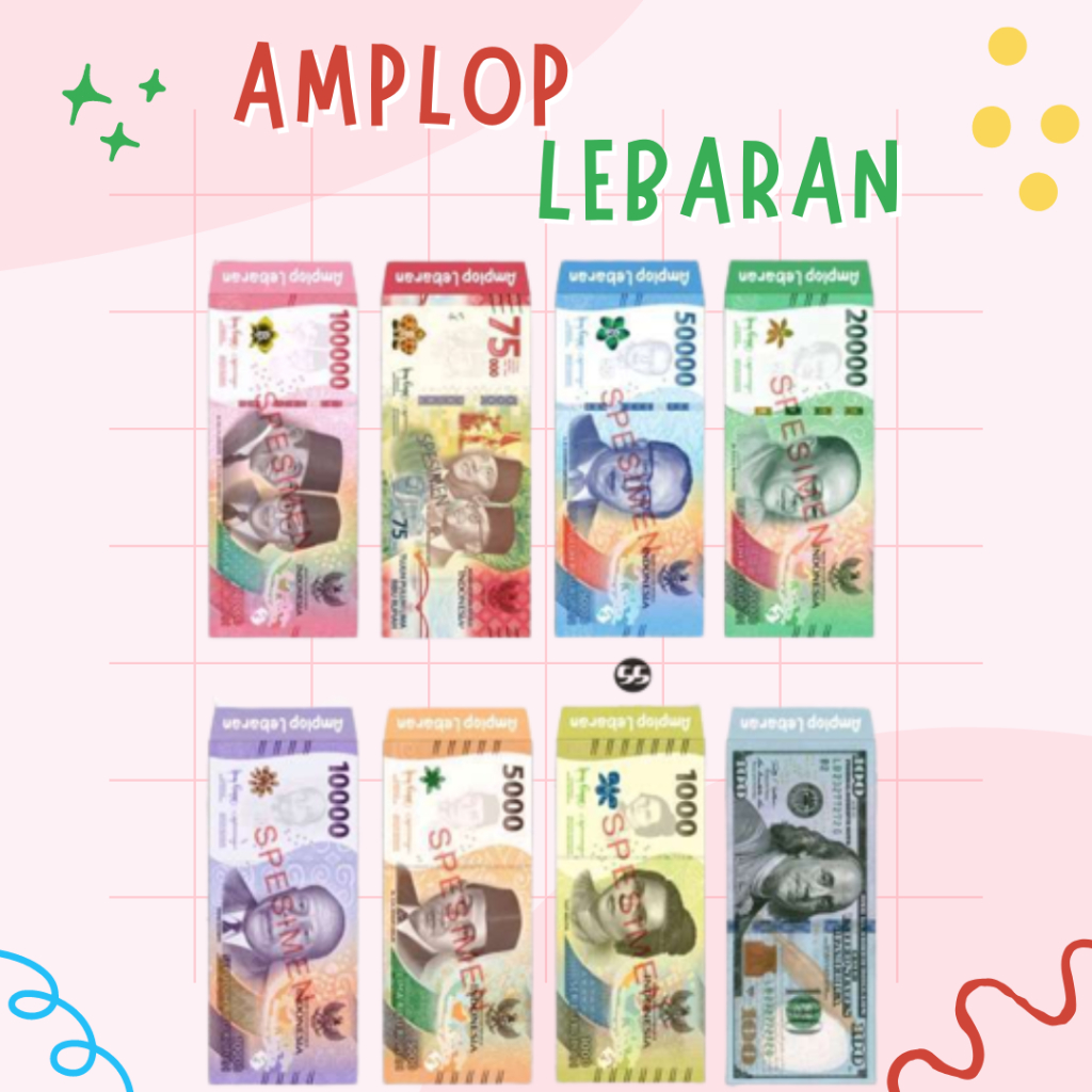 

[LANGSUNG KIRIM] ISI 5 PCS AMPLOP LEBARAN UKURAN BESAR | UANG TIDAK DILIPAT MOTIF UANG | AMPLOP MURAH | AMPLOP LEBARAN TANGERANG