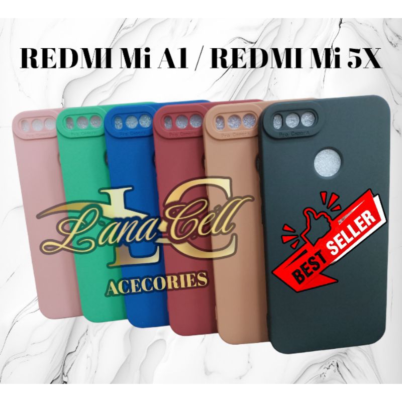 SoftCase ProCamera REDMI XIAOMI Mi A1 / REDMI XIAOMI Mi 5X Selicon Macaron Full Cover Bahan Karet