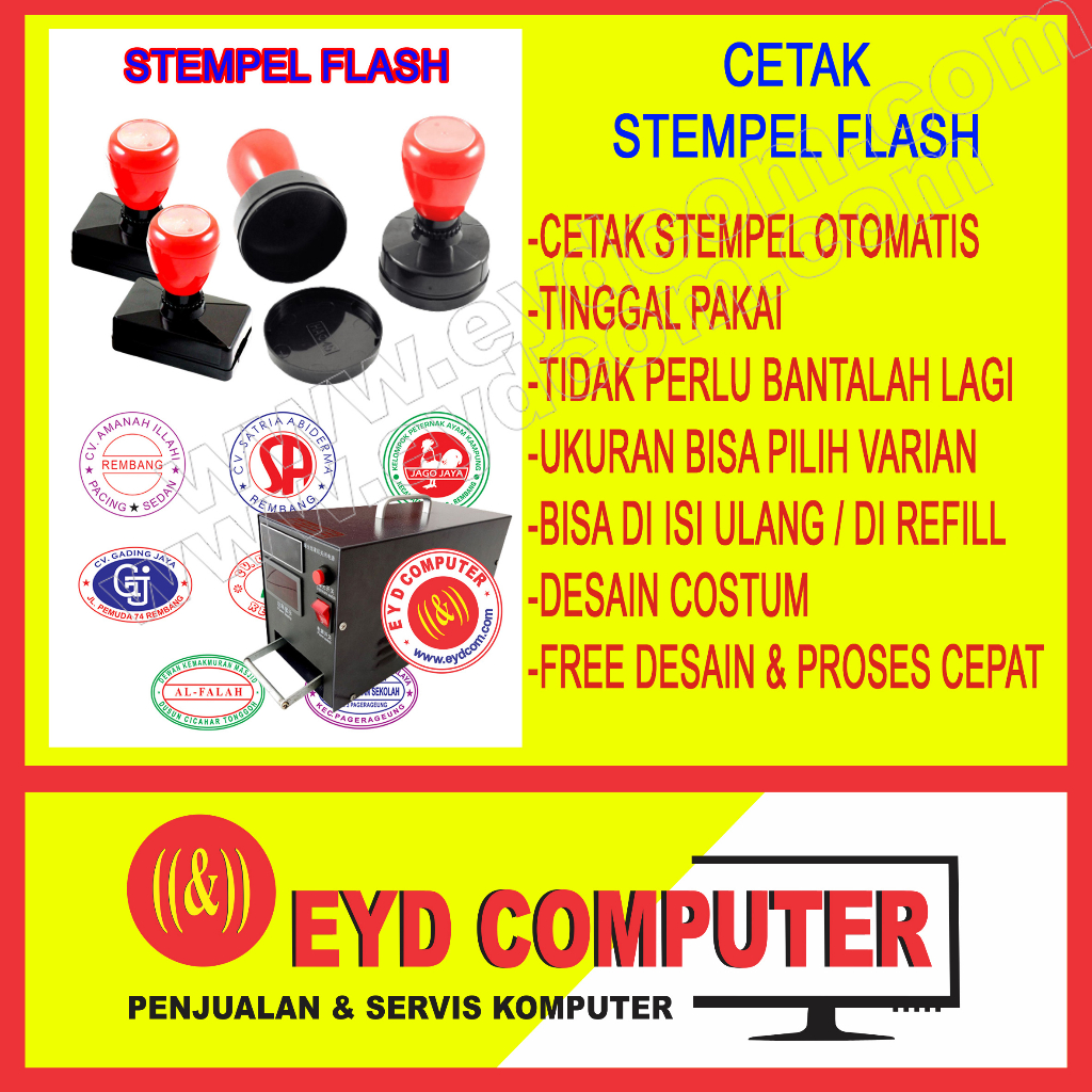 

CETAK STEMPEL FLASH FREE DESAIN COSTUM CAP SETEMPEL KOTAK BULAT OVAL PERSEGI