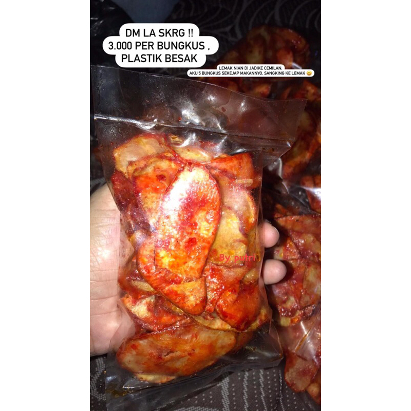 

keripik singkong pedas manis