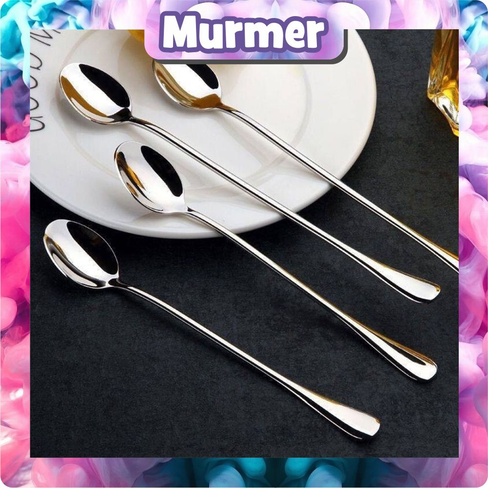 MurmerOfficial Sendok Teh Korea/Garpu Kue Tebal High Quality/Sendok Es Kopi Kue Stainless R674