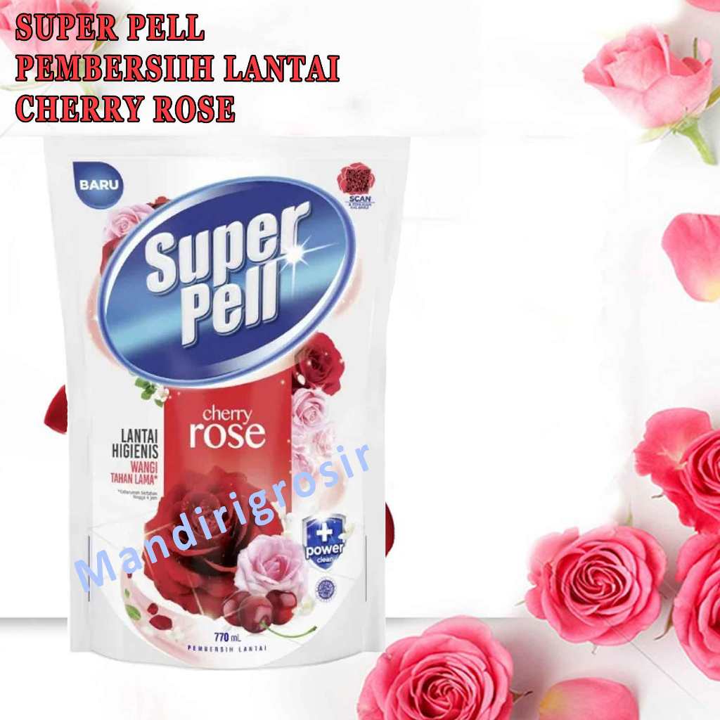 Pembersih Lantai* Super Pell* Aroma Cherry Rose* 770ml