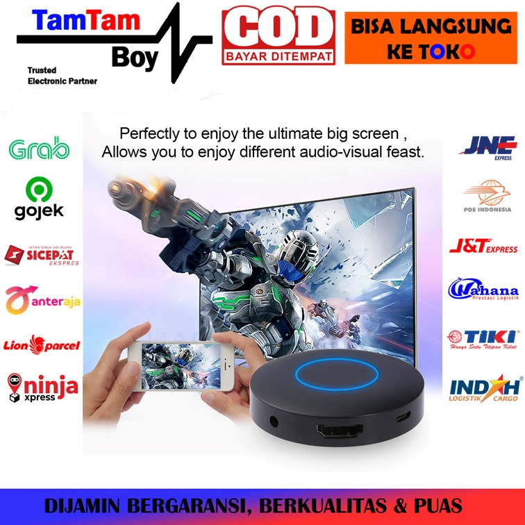 Pota HDMI Dongle Anycast Ezcast Q1 AV RCA Wireless WiFi Mirorring Miracast Aiplay Display