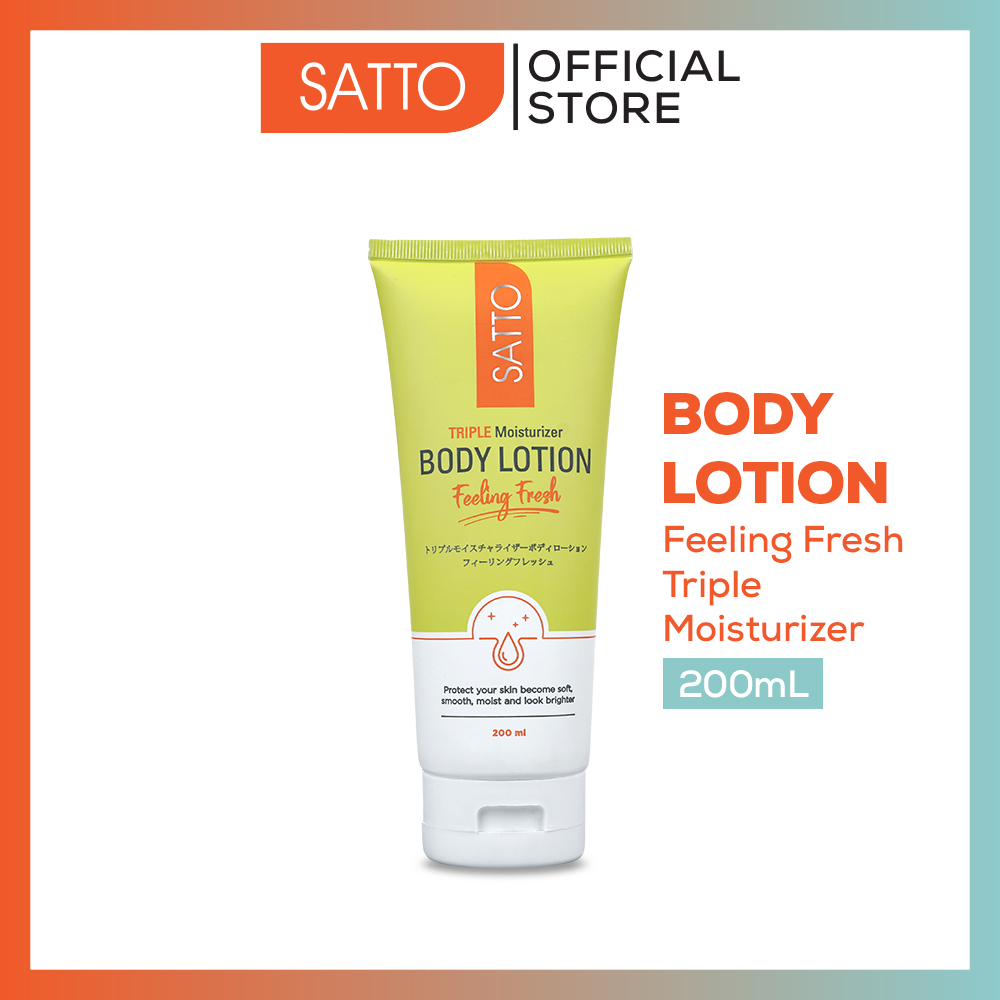 Satto Triple Moisturizer Whitening Body Lotion Feeling Fresh