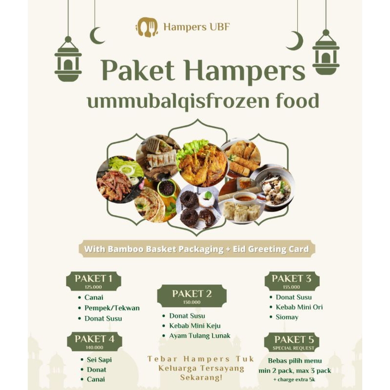 

PAKET HAMPERS UBF UMMUBALQISFROZEN - HAMPERS FROZEN FOOD