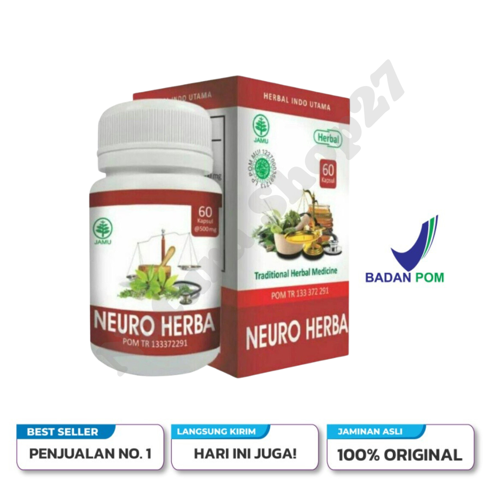 

Kapsul Neuro Herba HIU Isi 60 Obat Herbal Stroke Dan Melancarkan Peredaran Darah