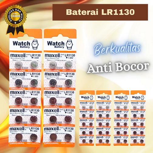 Baterai AG10 / Battery LR54 / LR1130 Batere Kancing AG 10 Baterai Jam Tasbih Digital Kalkulator