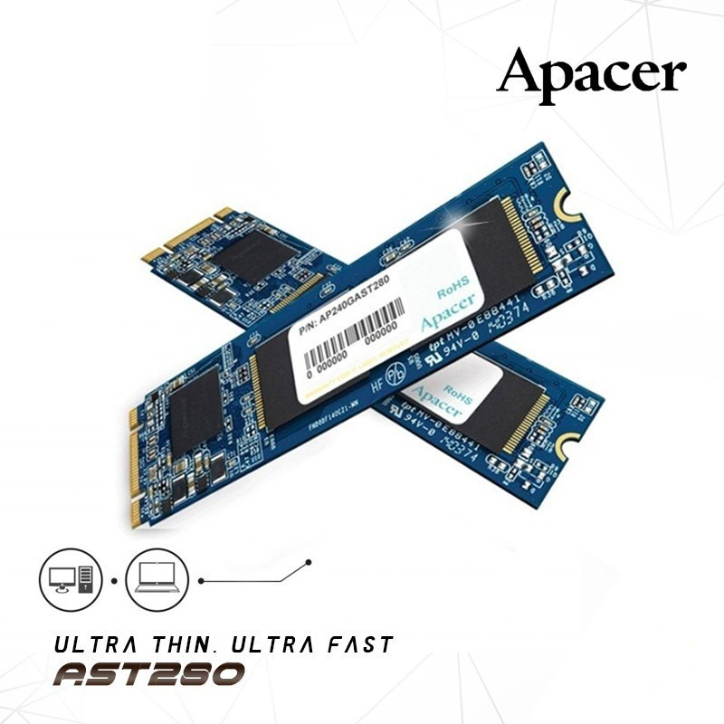 SSD APACER AST280 M.2 480GB SATA - SSD 480GB M.2 SATA - RESMI 3 TAHUN