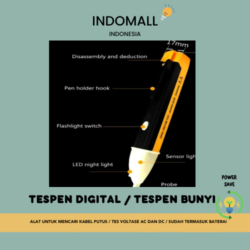 TESPEN DIGITAL / TESPEN BUNYI SUDAH DENGAN BATERAI AC/DC