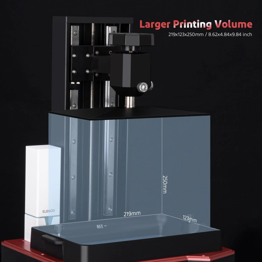 Original ELEGOO Saturn 2 8K MSLA 10 inch Mono LCD 3D Printer Resin