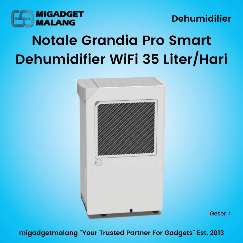 Notale Grandia Pro Smart Dehumidifier WiFi 35 Liter/Hari