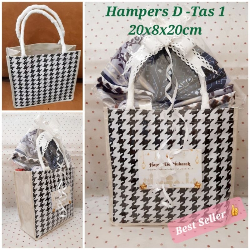 

KM~ Hampers murah unik tas kanvas + sajadah travelling + snack