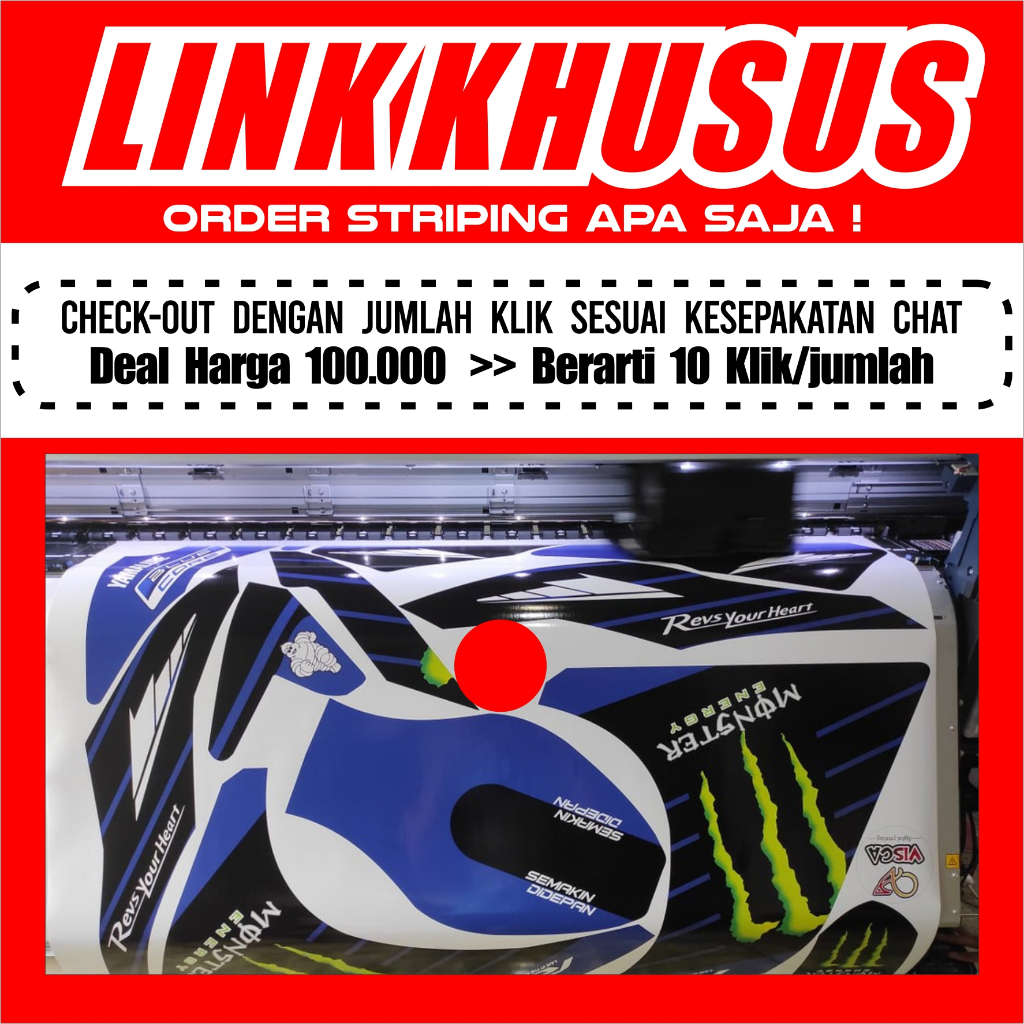 CUSTOM STIKER STRIPING MOTOR / CUTTING MOBIL CUSTOM - REQUEST
