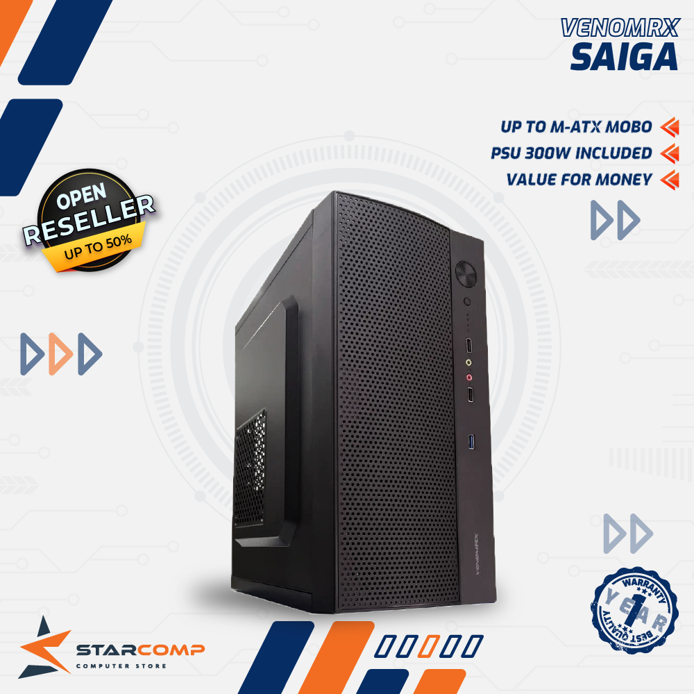 Case Venom RX Saiga M-ATX + PSU 300W USB 3.0 - VenomRX Saiga