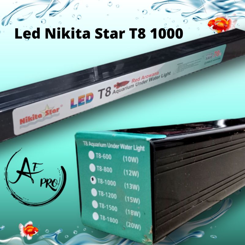 Lampu Led Tanning Aquarium Under Water Light Led NIKITA STAR Red Arowana T8 1000