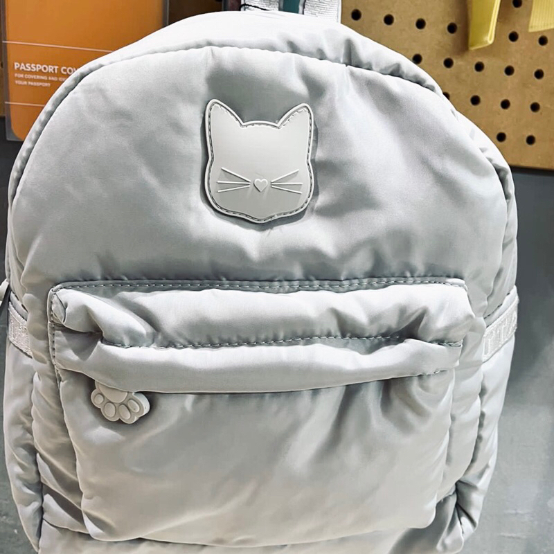 MINI BACKPACK/TAS RANSEL MINI PASSPORT CAT TAKE MY EYES OF YOU GREY ORIGINAL BY ACE HARDWARE