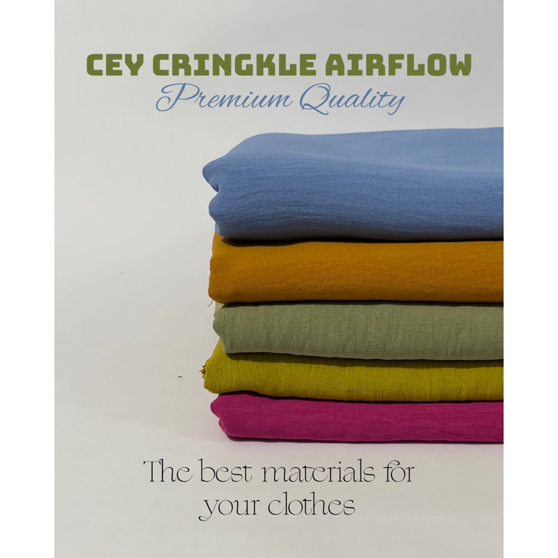 Kain CEY AIRFLOW CRINGKLE STRECH // KRINGKLE // CRINGKLE // BAHAN KRINGKLE