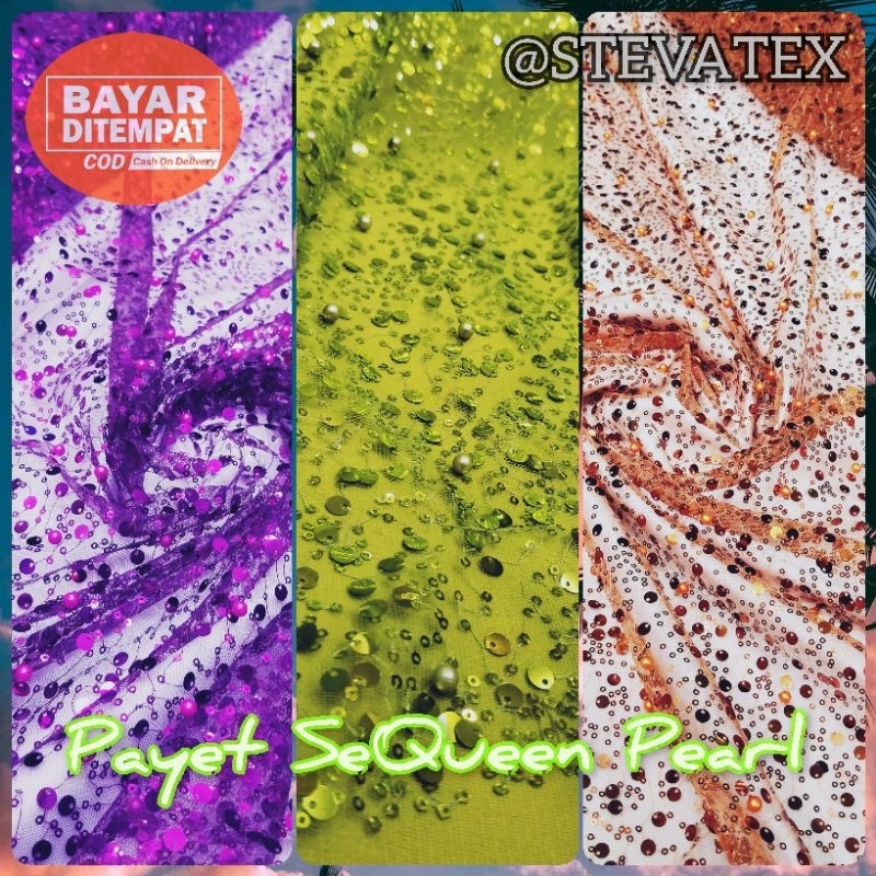 kain tile payet/kain full payet/tile sequin/ bakal gown full payet Grade A