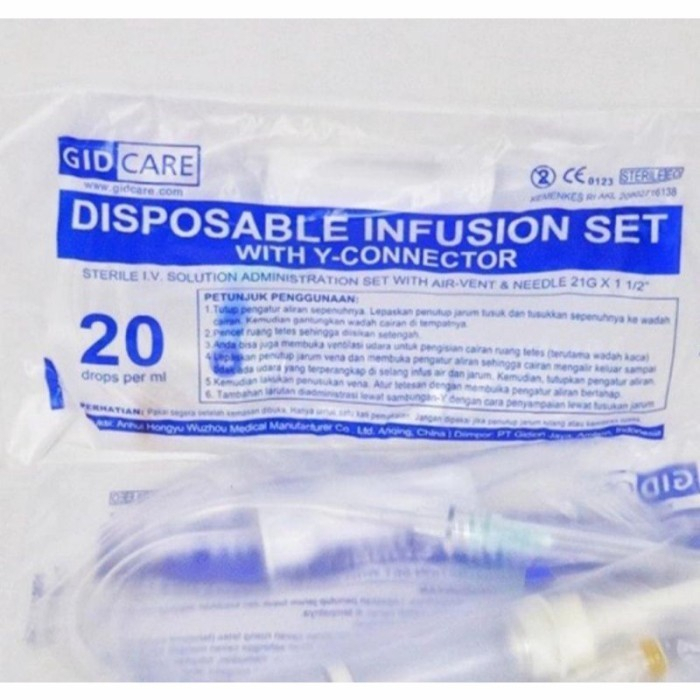 Infusion Set Y Type Gidcare pack 25pcs