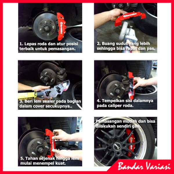 New Cover Brembo Caliper Brake Aksesoris Penutup Kaliper Piston Rem Cakram Mobil