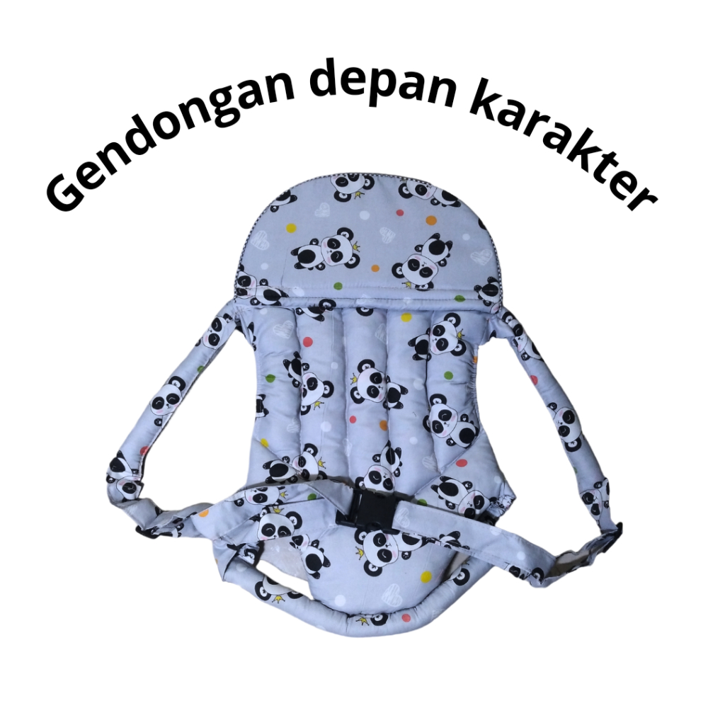 Gendongan bayi/ gendongan baby / gendongan depan ransel polkadot/ gendongan depan baby motif karakter lucu