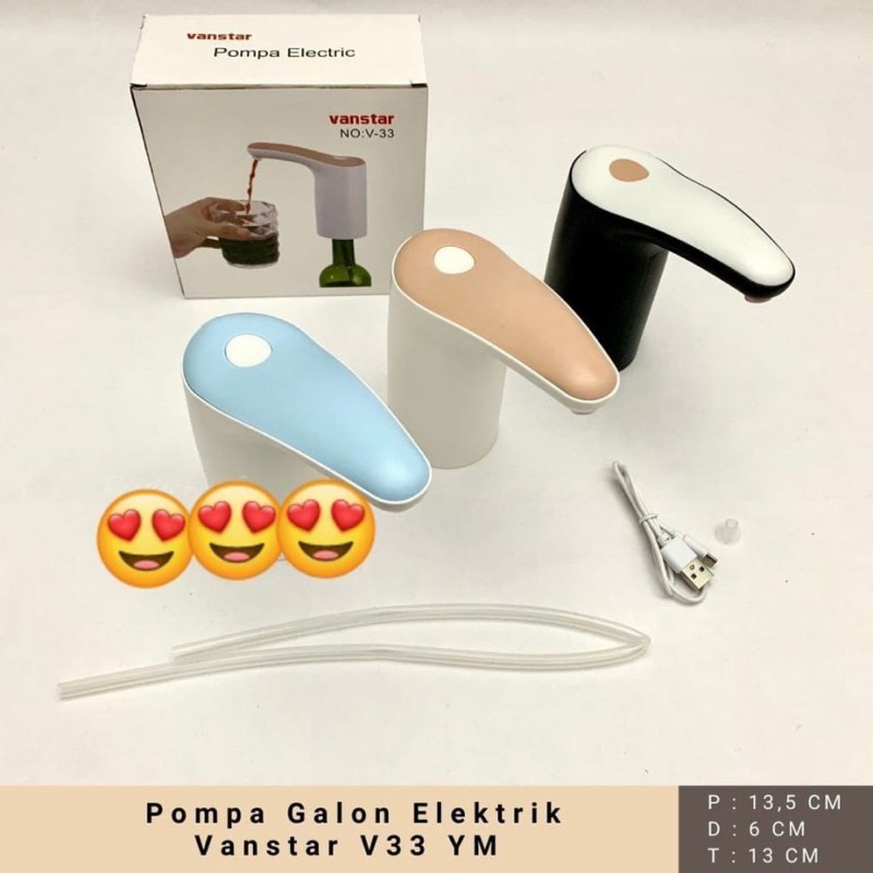 Pompa Air Galon Elektrik V-33 USB Dispenser Air Minum