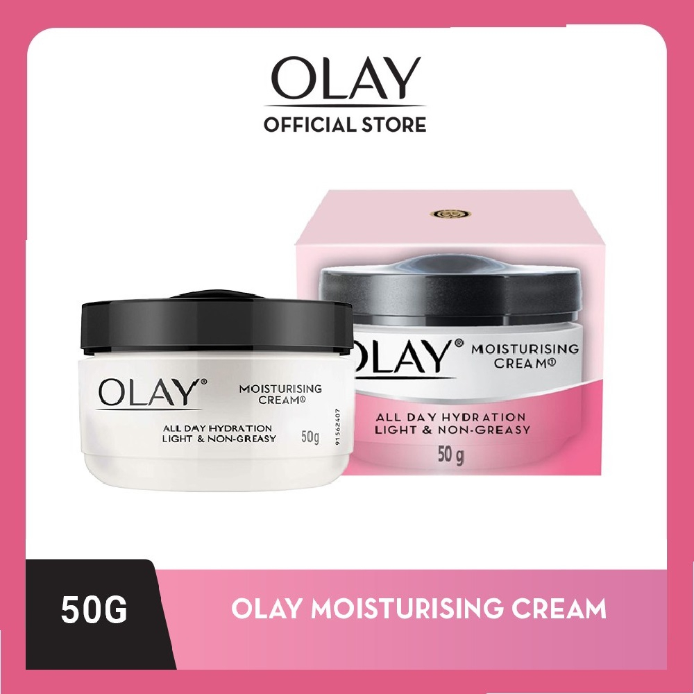 Olay Krim Pelembab Pencerah Wajah Natural White Moisturising Cream Brightening Skincare 50 Gr