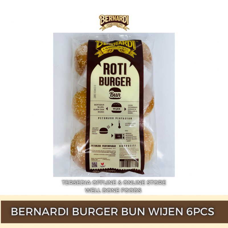 

Bernardi Burger Bun Wijen 6pcs