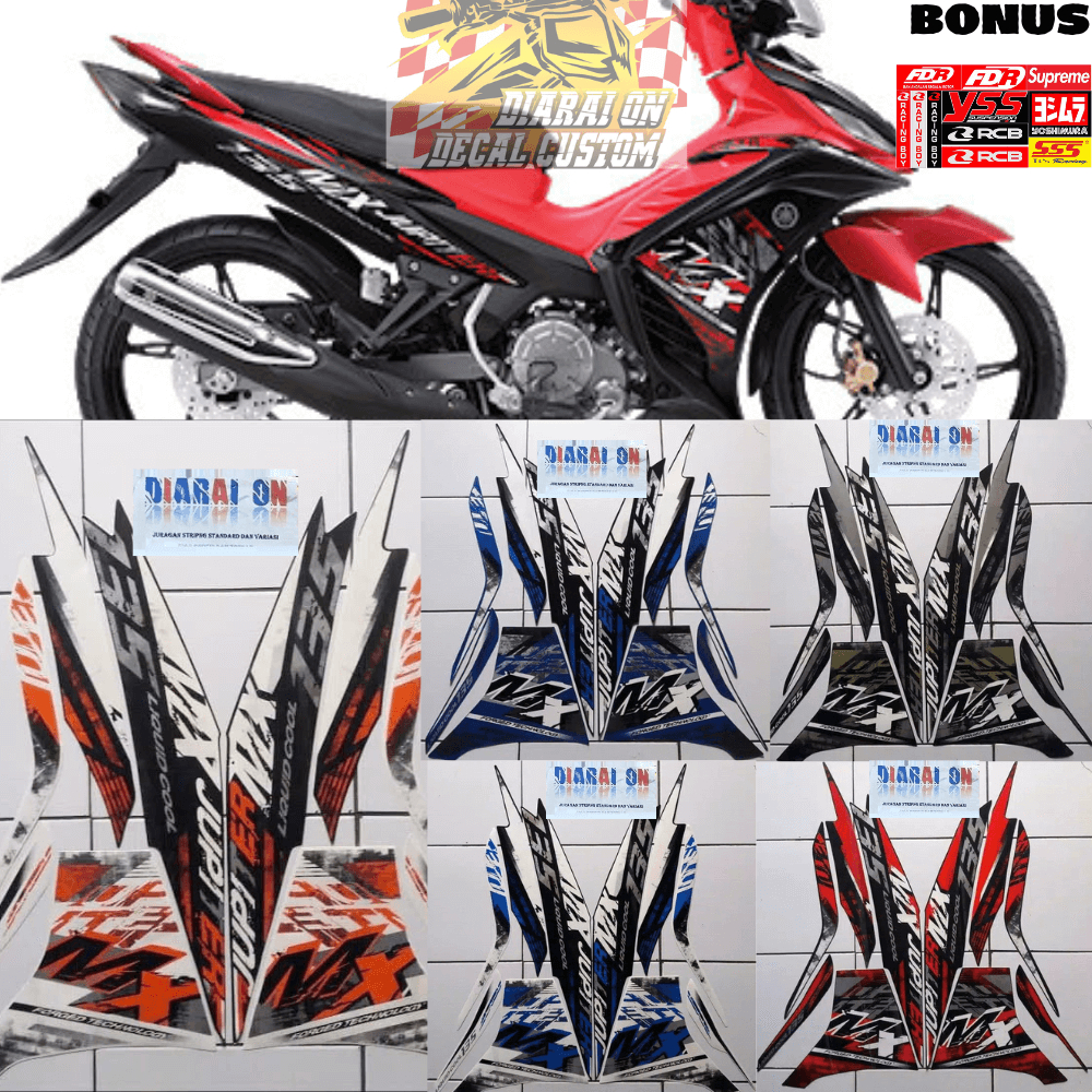 Striping Stiker Motor Jupiter Mx New 135 2014 Sticker Jupiter MX 2014 Murah
