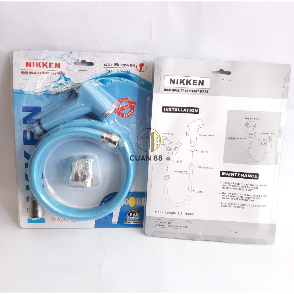 Jet Shower Cebok Nikken biru /Shower cebok biru / Selang Bidet WC Cebok NK-899