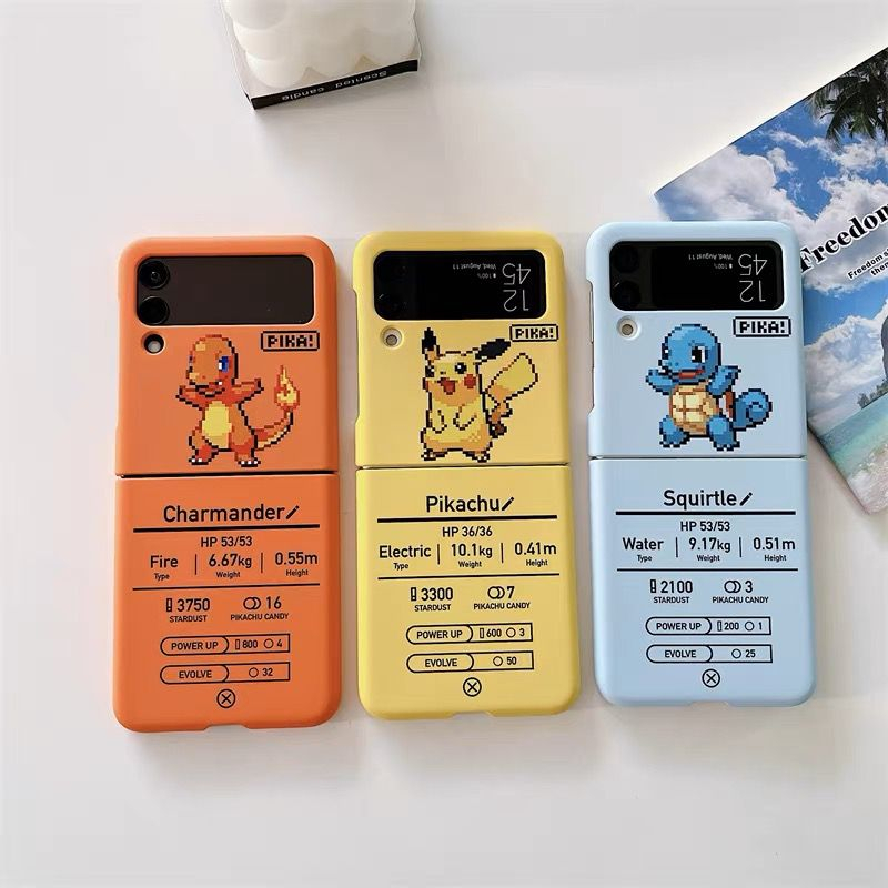 LIMITED STOCK !! MOTIF KARTUN POKEM0N SAMSUNG GALAXY Z FLIP 4 FLIP 3 5G HARD CASE CASING