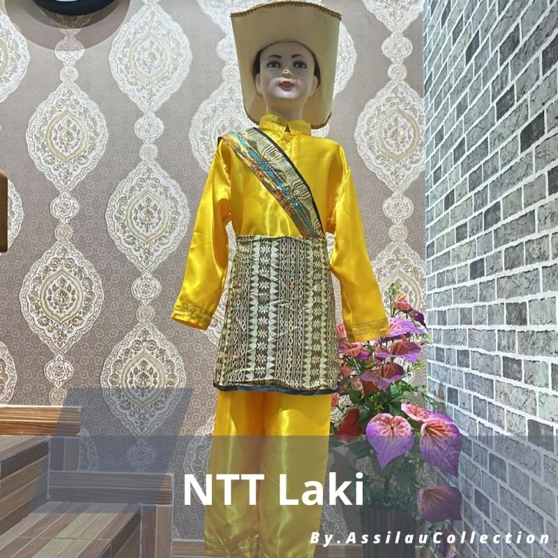 Baju Adat Anak Nusa Tenggara Timur/NTT Satuan (Laki/Cewek)