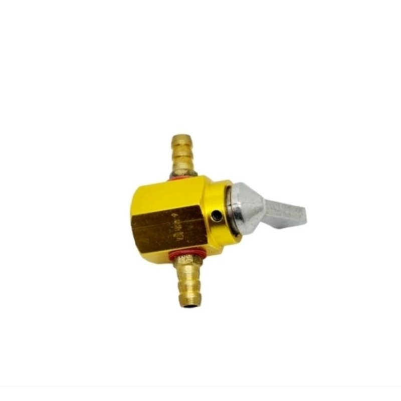 Kran Bensin Motor CNC Keran BENSIN MOTOR CNC UNIVERSAL warna Gold Red