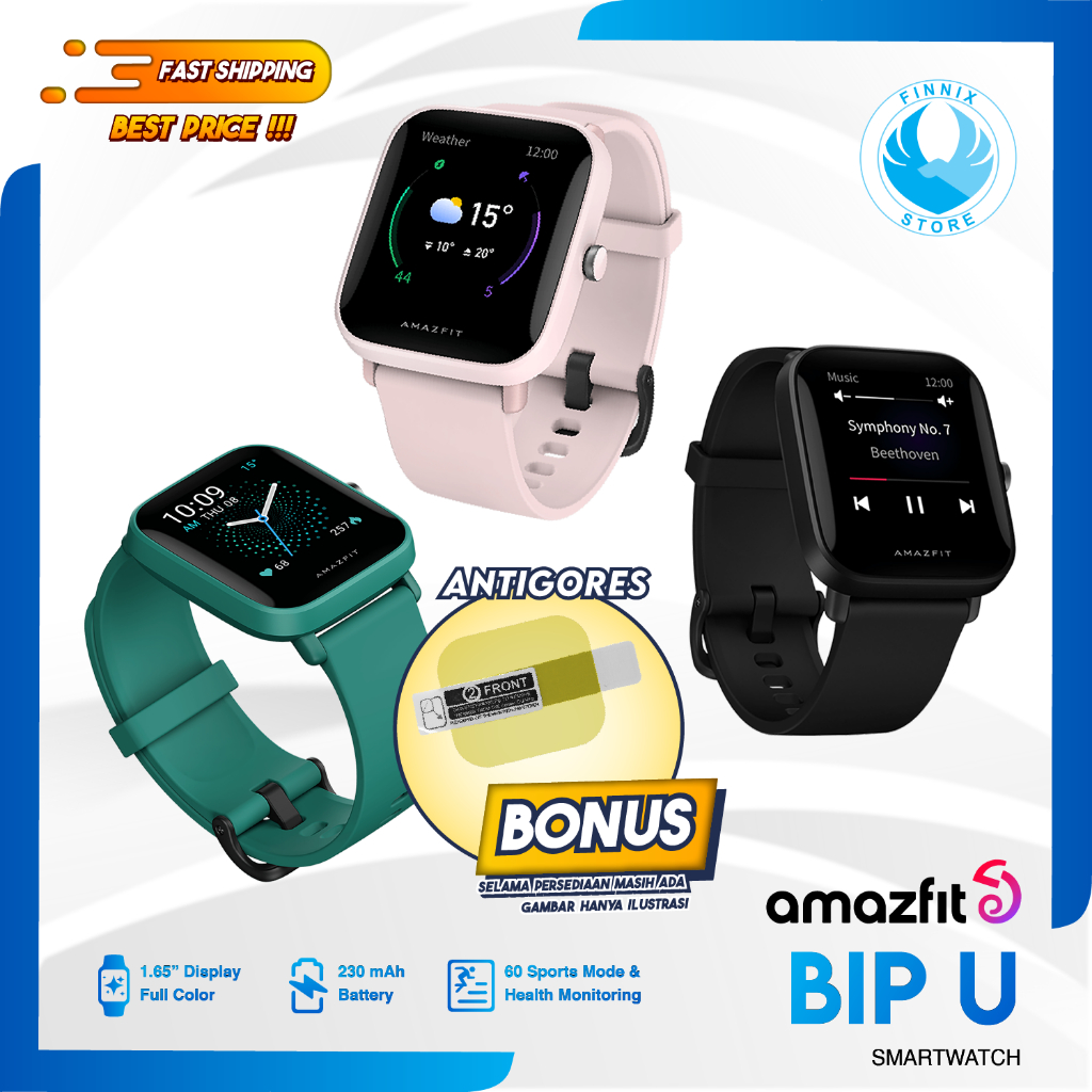 Amazfit Bip U SmartWatch English Version - Garansi Resmi