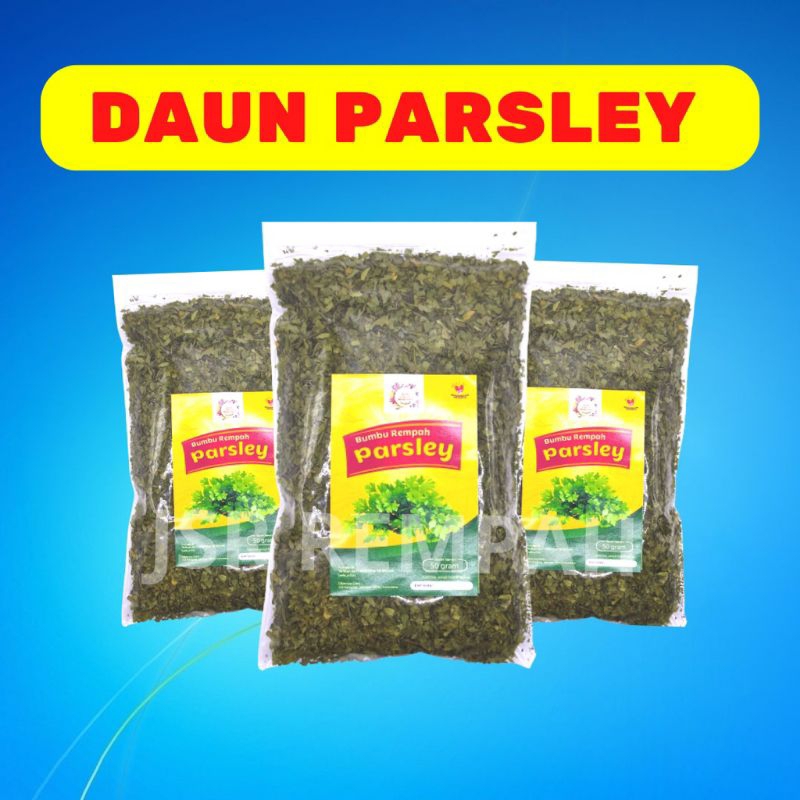 

DAUN PARSLEY BUMBU DAPUR KUALITAS PREMIUM ASLI ISI 50 GRAM