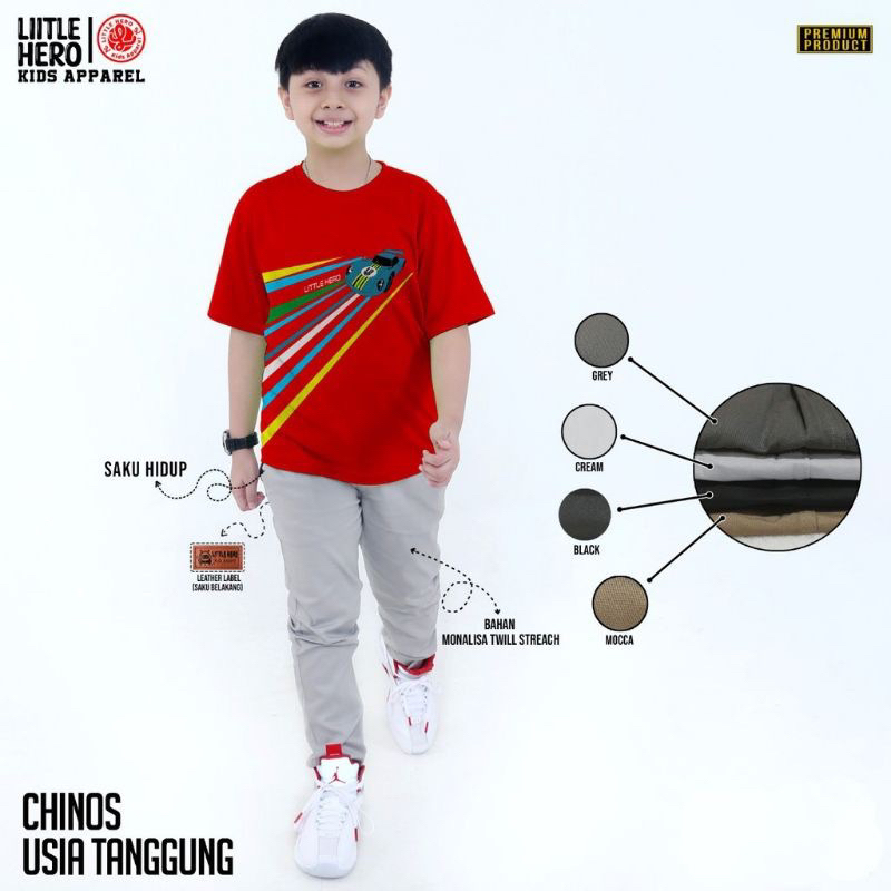 Ecer pilih warna 1-13th celana chino anak panjang laki-laki terlaris chinos slim fit