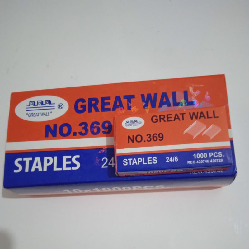 

isi staples besar no 369