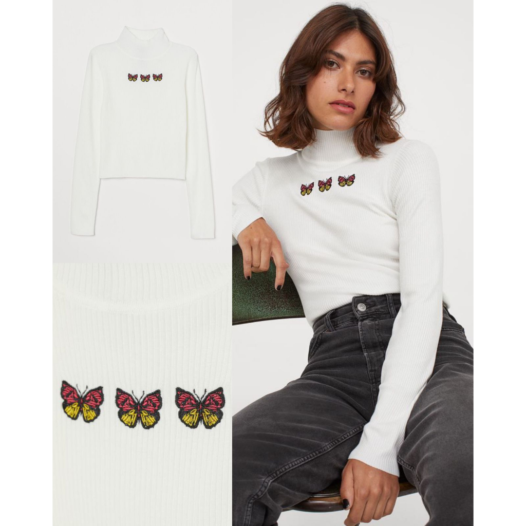 H&amp;M Fitted turtleneck jumper