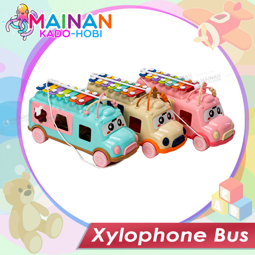 SET MAINAN EDUKASI ANAK BABY ALAT MUSIK SERULING XYLOPHONE KOLINTANG