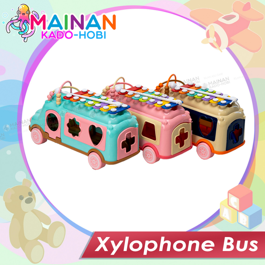 SET MAINAN EDUKASI ANAK BABY ALAT MUSIK SERULING XYLOPHONE KOLINTANG